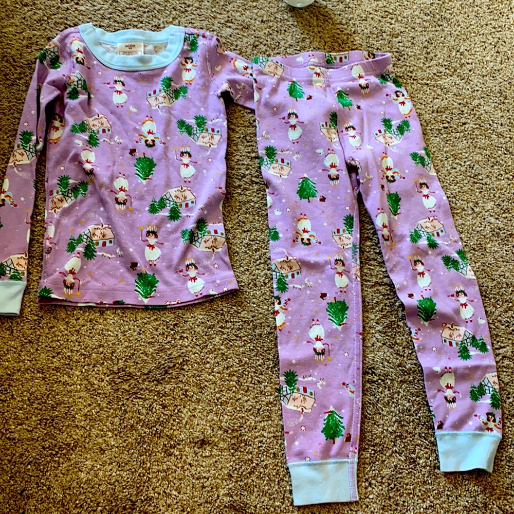 Hanna Andersson organic cotton pajamas size 5